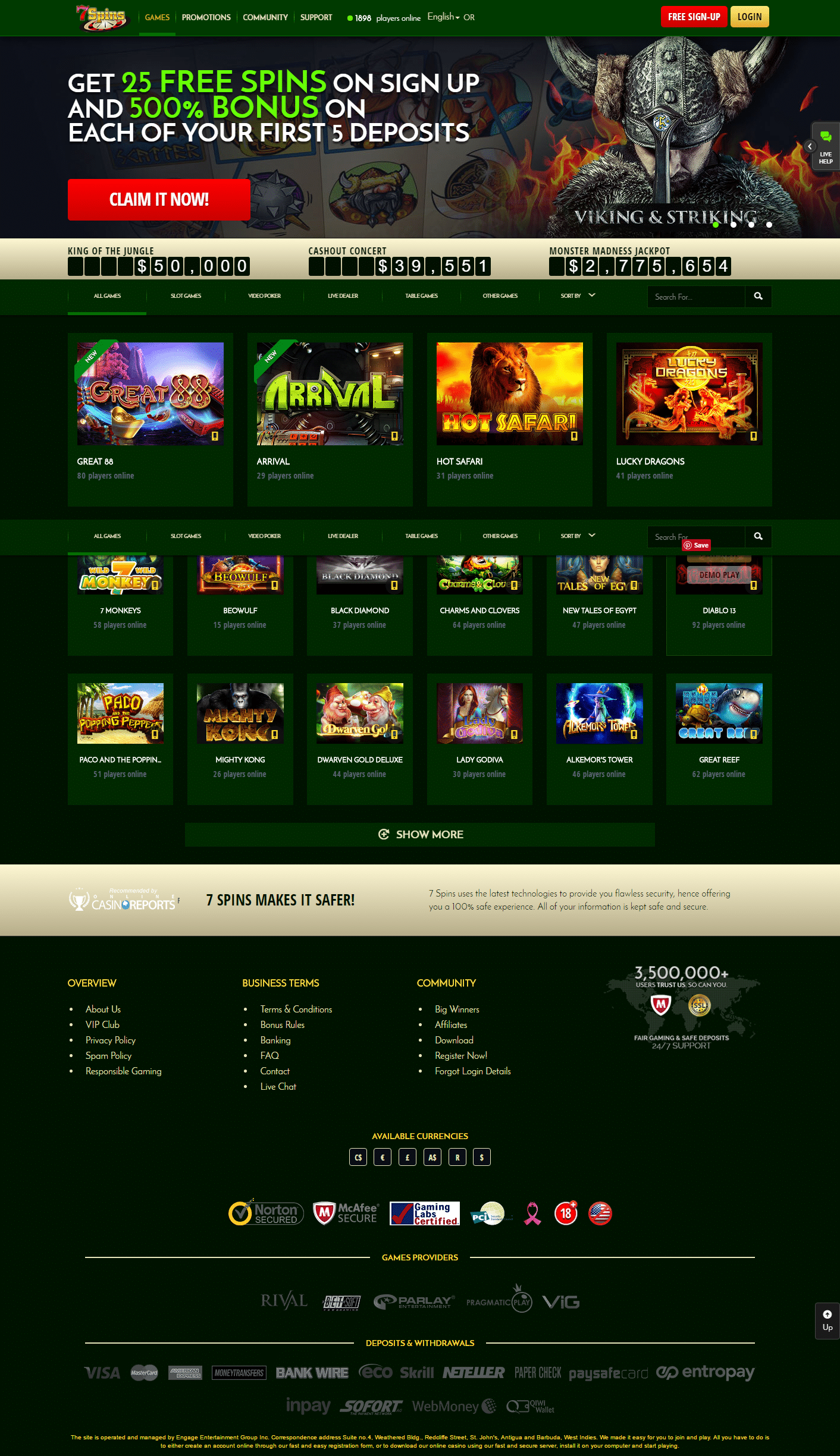 Winward casino no deposit bonus