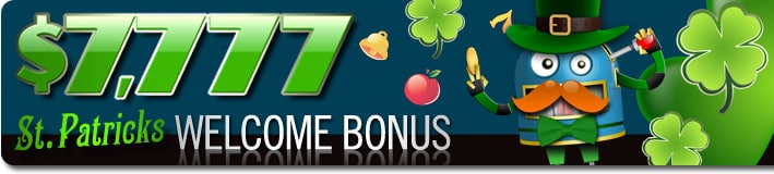 Sloto Cash Casino - St. Patrick's Day Welcome Bonus $7777