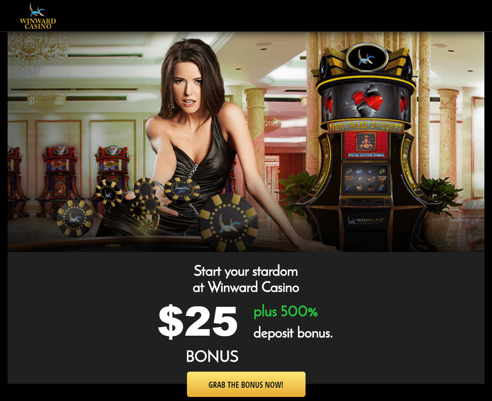 Winward Casino No Deposit Bonus $25