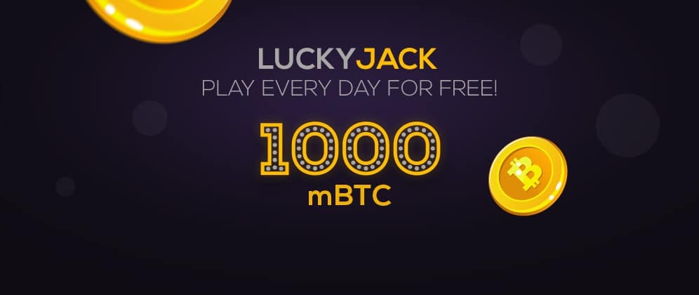 FortuneJack - Lucky Jack, Win 100 mBTC everyday