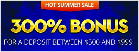 Rich Casino Hot Summer Sale 300% Bonus