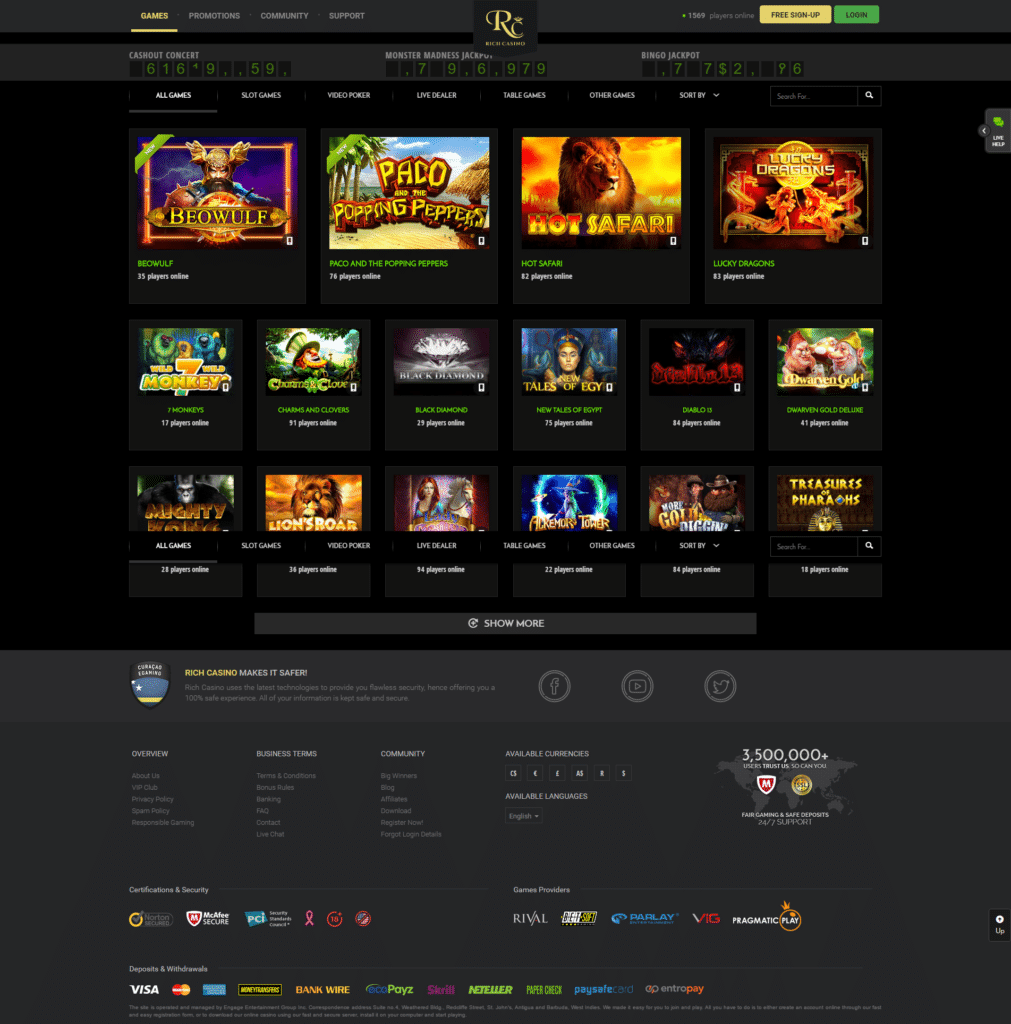 Rich Casino – Casino Bonus Codes 365