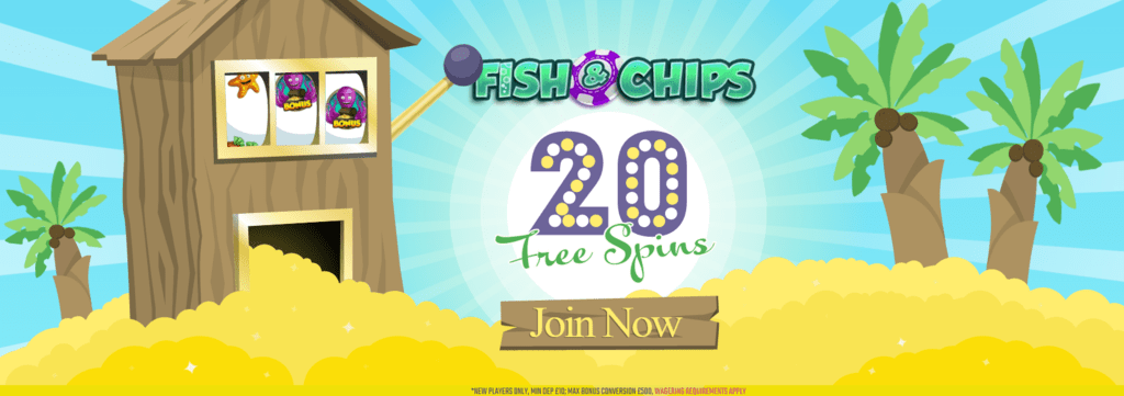 Slot Shack 20 FREE Spins Fish N Chips