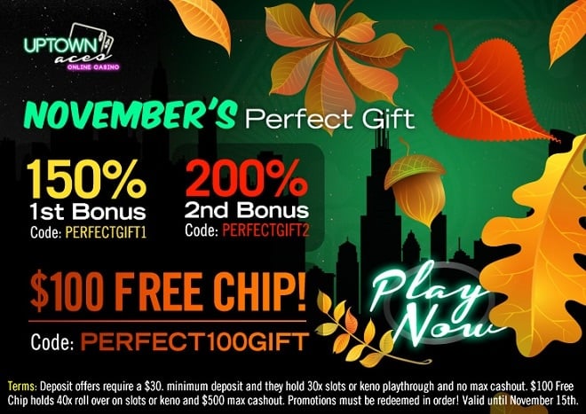 Slotocash Casino November Perfect Gift