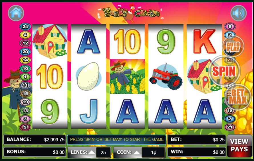 Lincoln Casino 100 FREE Spins WGS Funky Chicken