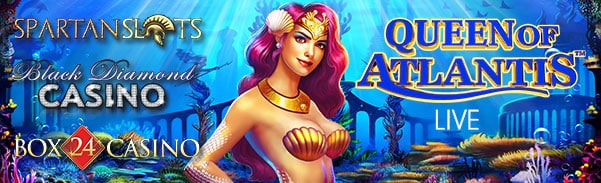 Black Diamond Box 24 Spartan Slots Queen of Atlantis