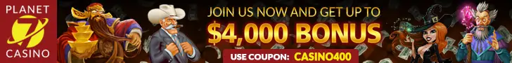 Planet 7 Casino $25 FREE Chip and 200% Bonus