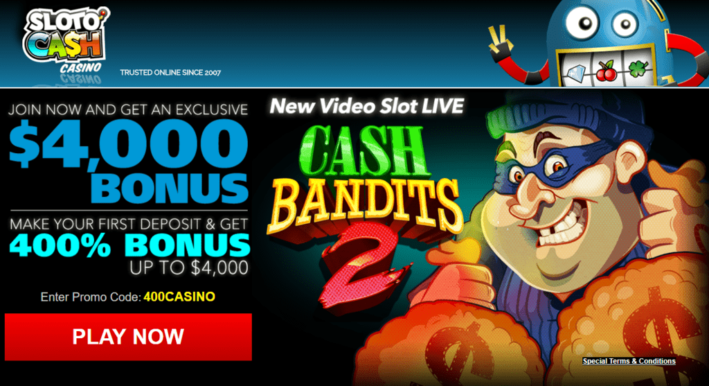 SlotoCash Casino RTG Cash Bandits