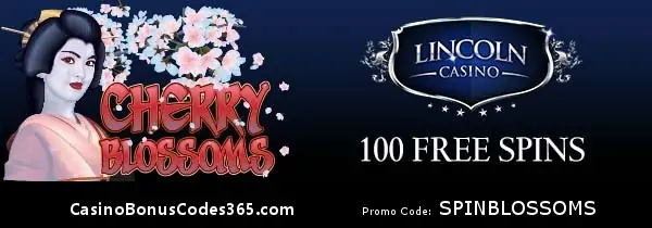 Lincoln Casino 100 FREE Spins Cherry Blossom