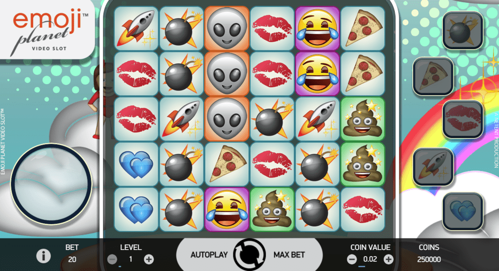 Freaky Aces NetEnt Emoji Planet