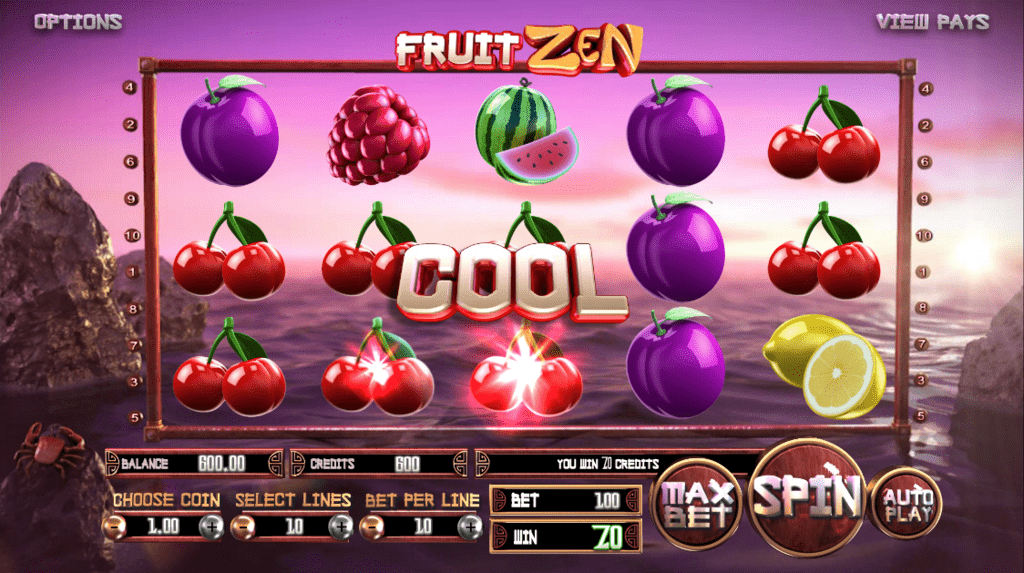 Superlines Casino BetSoft Fruit Zen