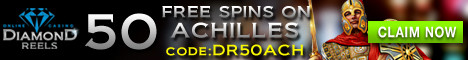 Diamond Reels Casino RTG Achilles 40 FREE Spins