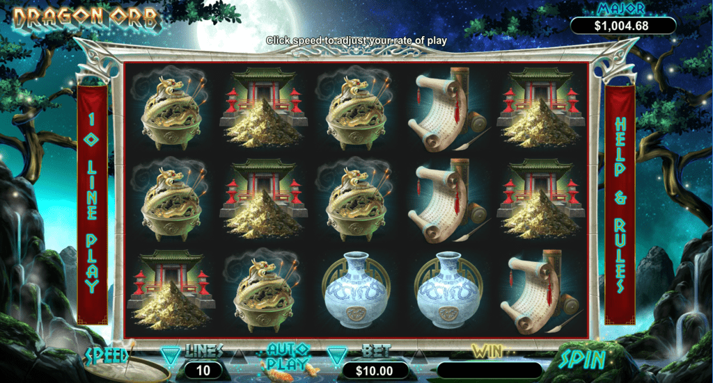 Everygame Casino Red New Game RTG Dragon Orb