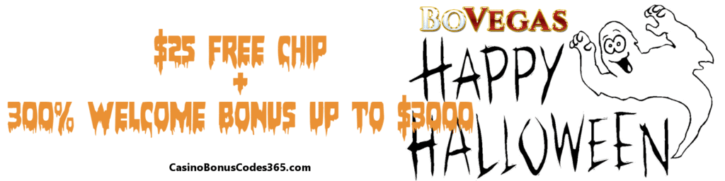 BoVegas Casino  $25 FREE CHIP + 300% WELCOME BONUS up to $3000