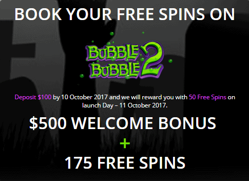 Diamond Reels Casino RTG Bubble Bubble 2 $500 Welcome Bonus plus 175 FREE Spins