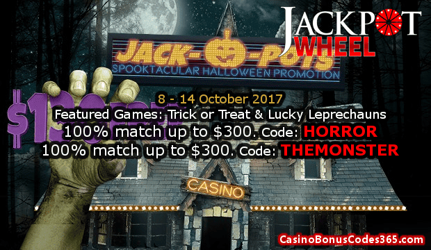 Jackpot Wheel Spooktacular Halloween Promotion