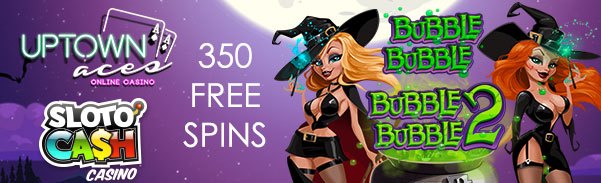 SlotoCash Casino Uptown Aces 350 Witches 350 Spins Pack