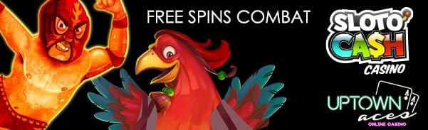 SlotoCash Casino Uptown Aces RTG FREE Spins Combat