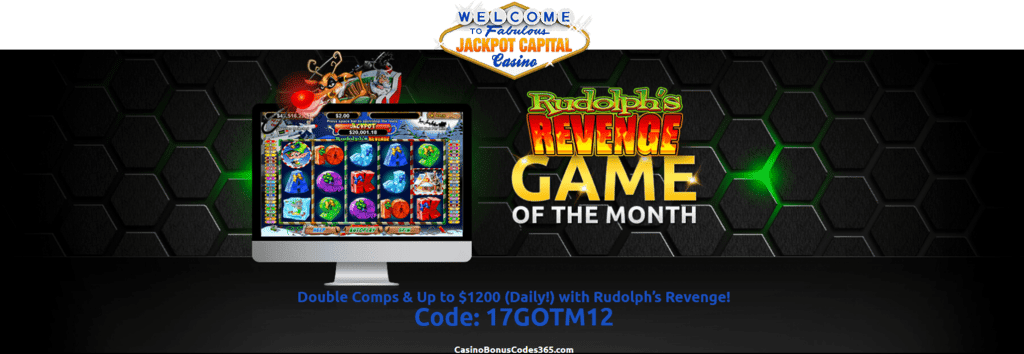 Jackpot Capital Rudolph's Revenge RTG Game of the Month