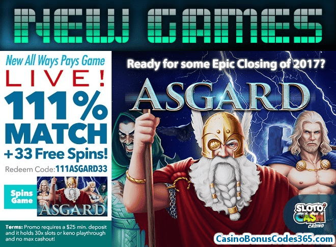 SlotoCash Casino RTG New Game Asgard