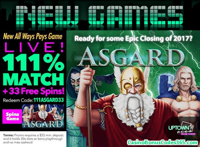 Uptown Aces RTG New Game Asgard