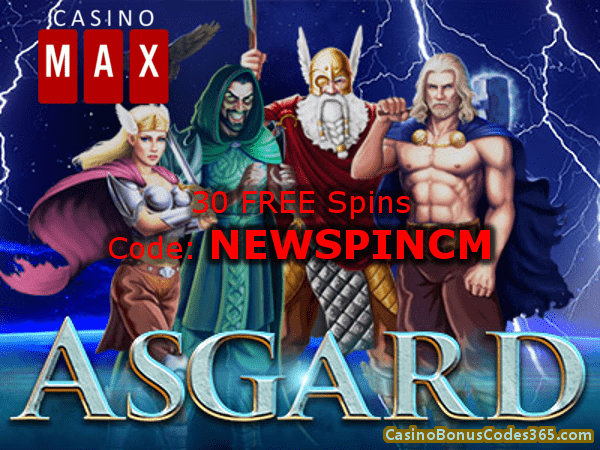 Casino Max 30 FREE Spins RTG Asgard