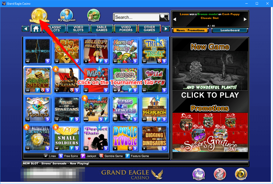 CBC365 Monday Slots Tournament Genesys Club WizBet Treasure Mile Mandarin Palace Grand Eagle Lucky Creek