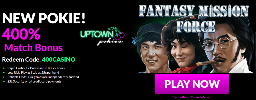 Uptown Pokies Fantasy Mission Force