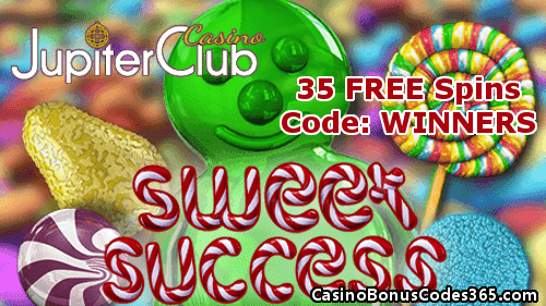 Jupiter Club Casino Saucify Sweet Success 35 No Deposit FREE Spins