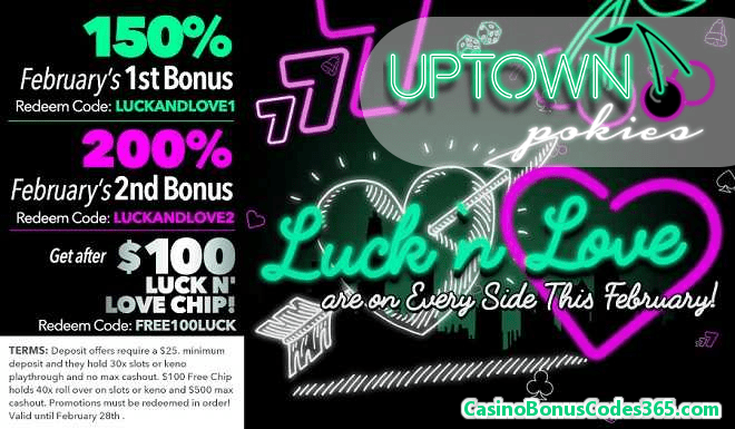 Uptown Pokies February's Luck n' Love Pack