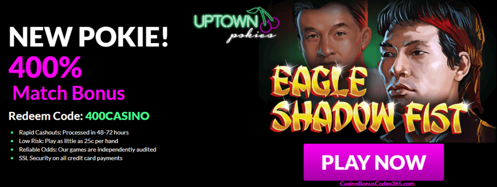 Uptown Pokies RTG Eagle Shadow Fist