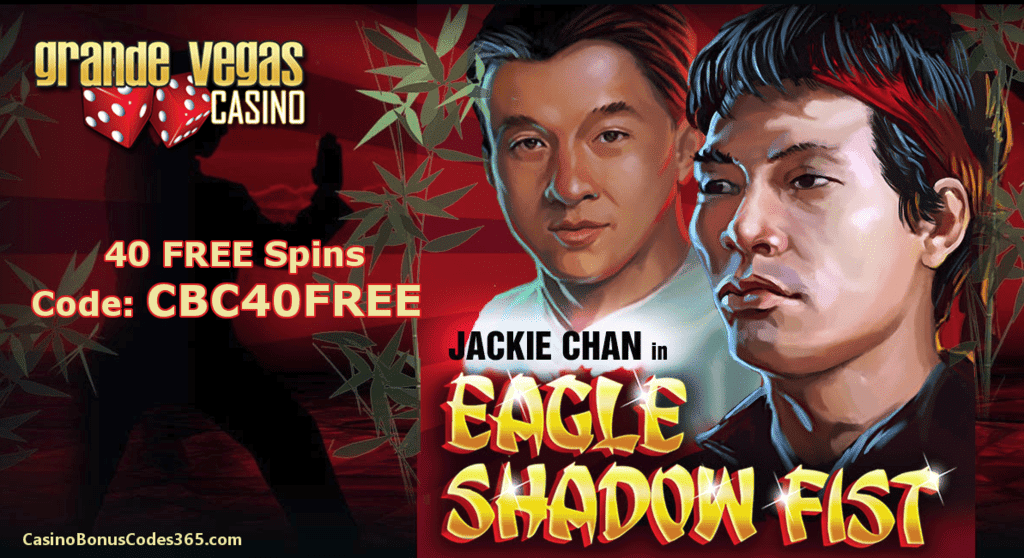 Grande Vegas Casino RTG Eagle Shadow Fist Exclusive 40 FREE Spins