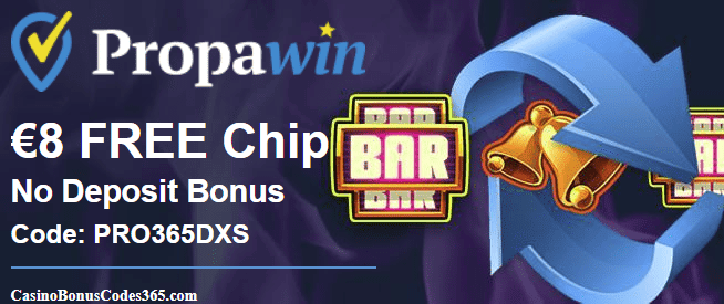 PropaWin Casino Exclusive €8 FREE Chip Promo