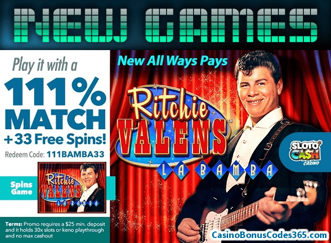 SlotoCash Casino Ritchie Valens La Bamba