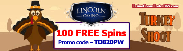 Lincoln Casino April 100 FREE Spins Promo