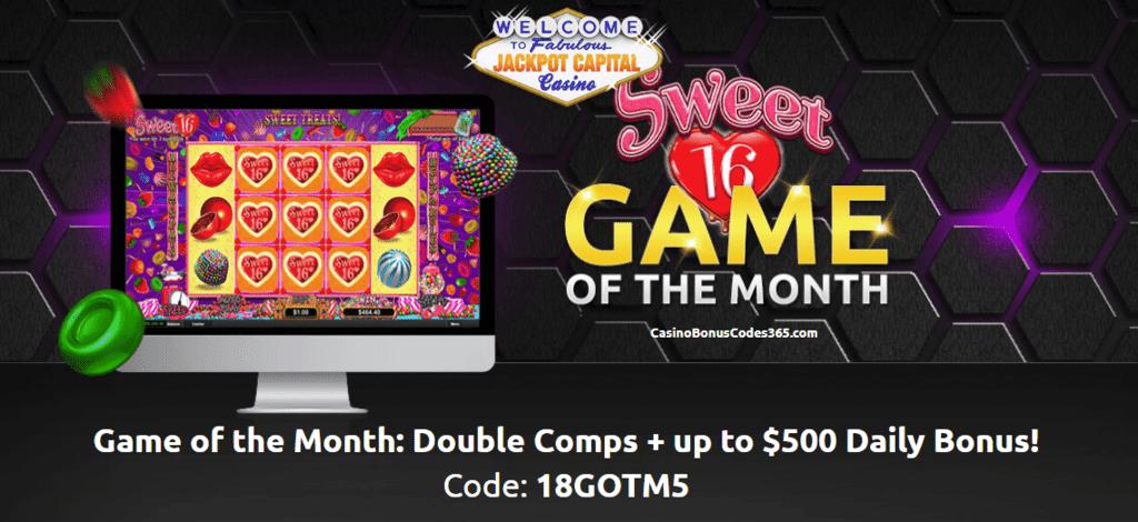 Jackpot Capital May Game of the Month RTG Sweet 16