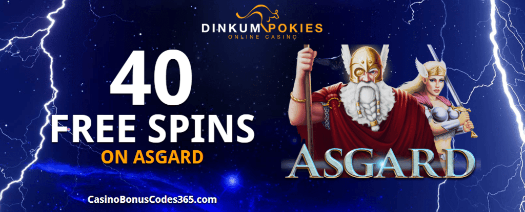 Dinkum Pokies Exclusive 50 FREE Dinkum Pokies Exclusive 40 FREE Spins RTG Asgard