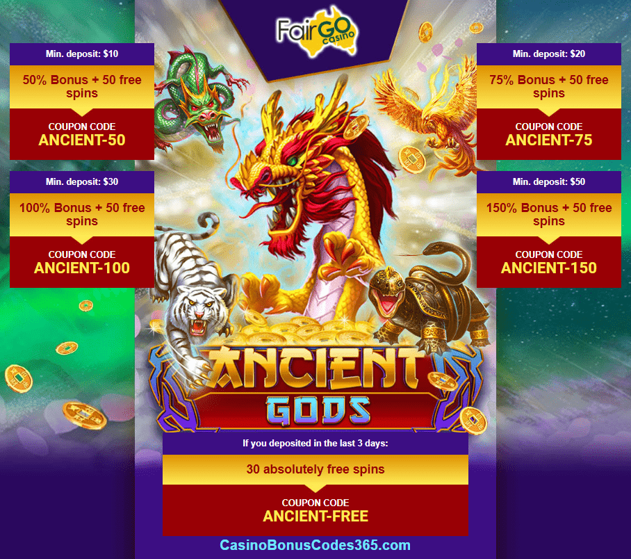 Fair Go Casino New RTG Game Ancient God