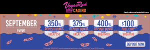 Vegas Rush Casino September Fever Promotion