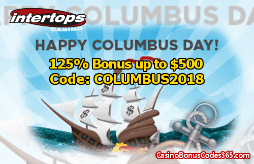 Everygame Casino Red Columbus Day 125% up to $500