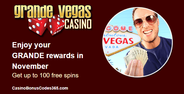 Grande Vegas Casino November Promo