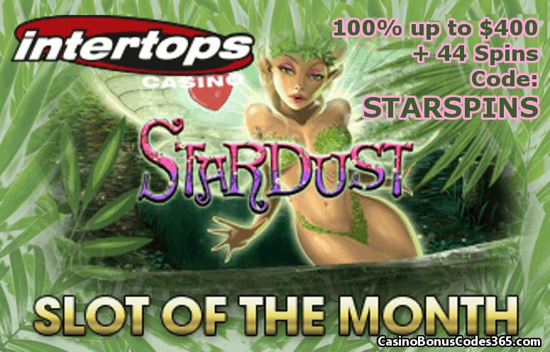 Everygame Casino Red November Slot of The Month RTG Stardust 100% up to $400 plus 44 FREE Spins