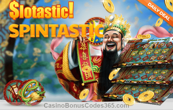 Slotastic Online Casino Wealth of Spins November Daily Deal