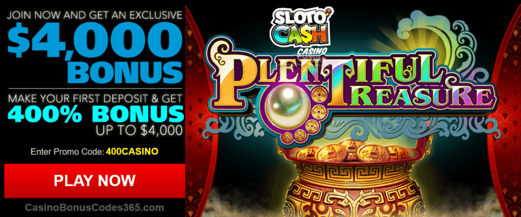 SlotoCash Casino 400% Welcome Bonus up to $4000