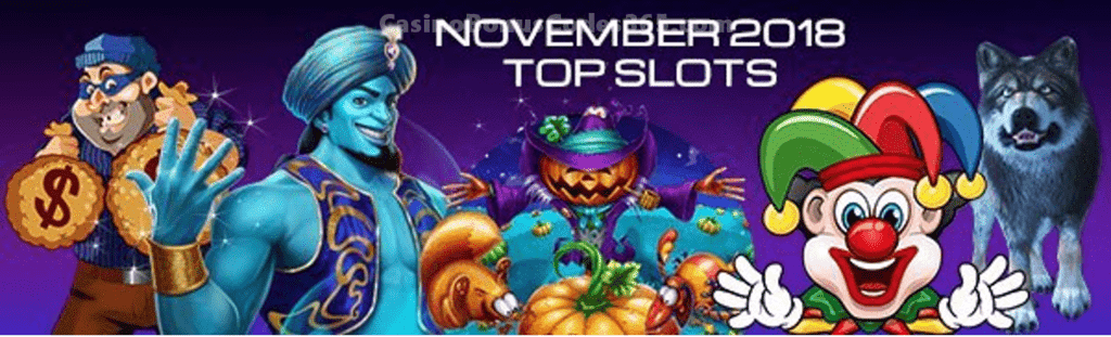 Top Slots in November 2018 by Spins