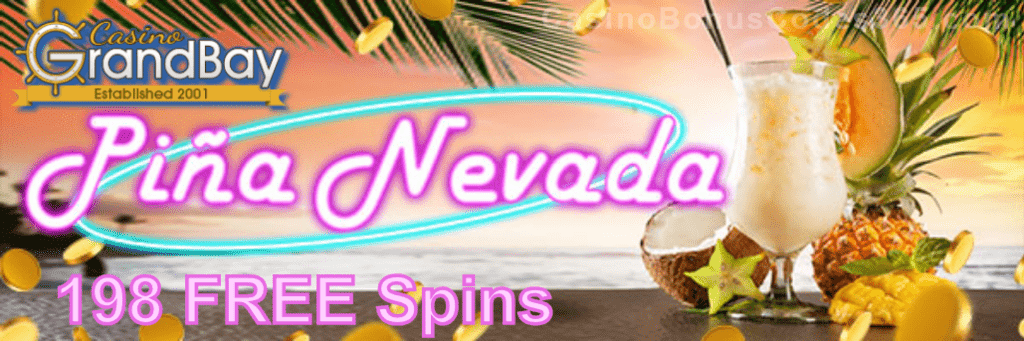 Casino Grand Bay 198 FREE Spins Promo