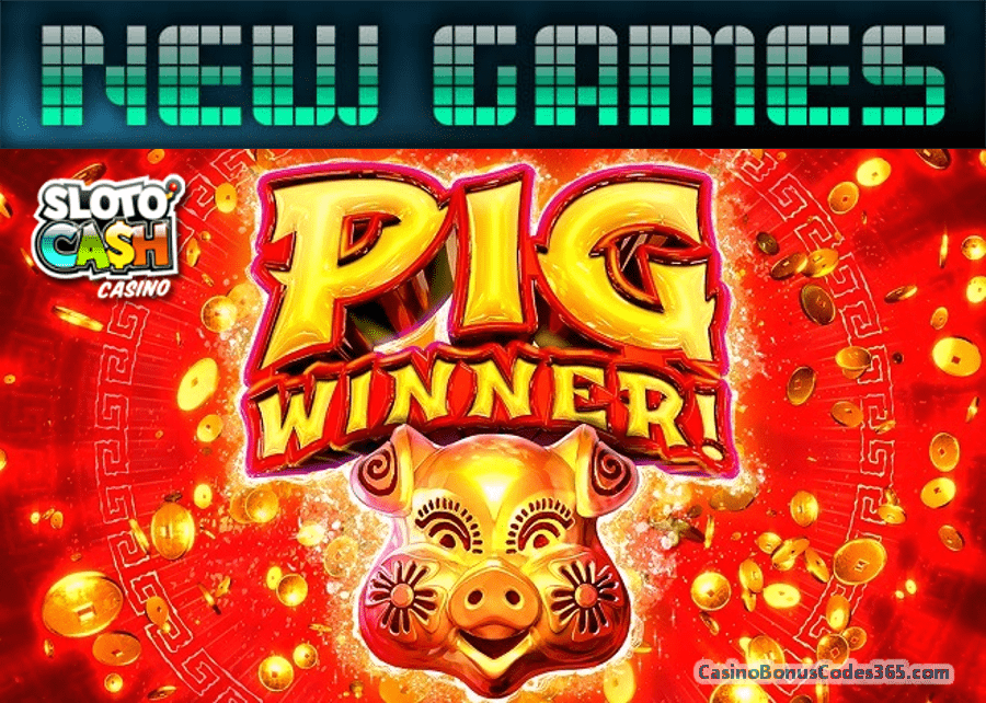 SlotoCash Casino Pig Winner New RTG Game 111% Bonus plus 111 FREE Spins