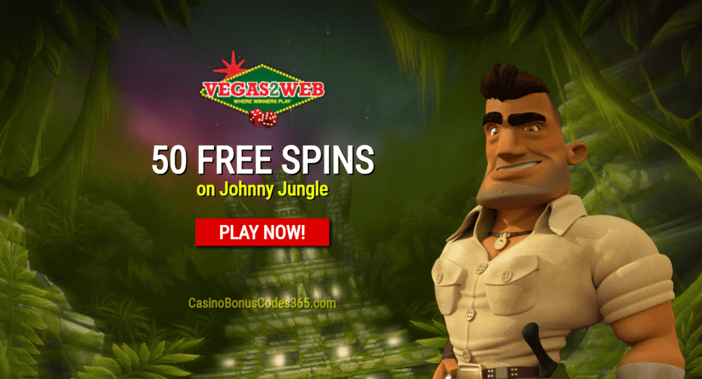 Vegas2Web Casino Exclusive 50 FREE Rival Gaming Johnny Jungle Spins