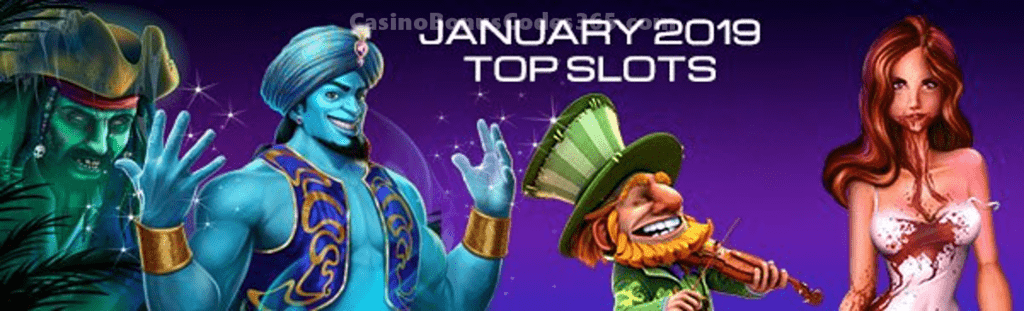 January 2019 Deckmedia Top Slots by Spins