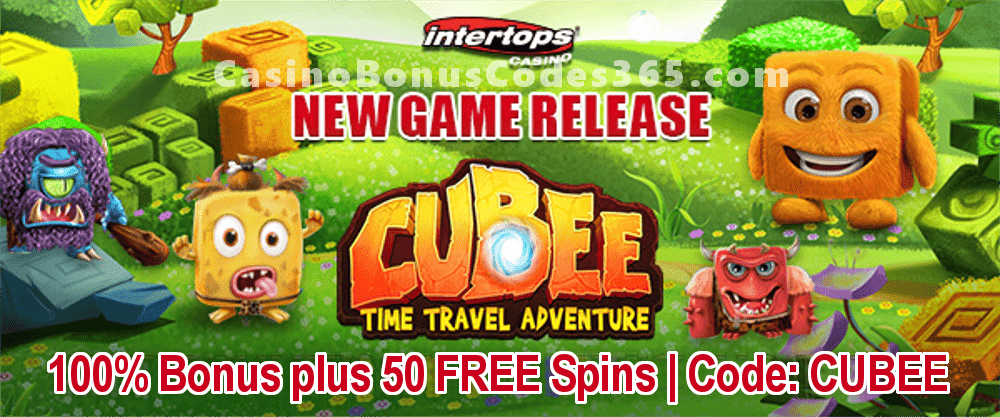 Everygame Casino Red 100% Bonus plus 50 FREE Cubee Spins RTG New Game Promo